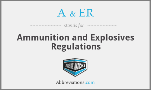 What does A & ER stand for?